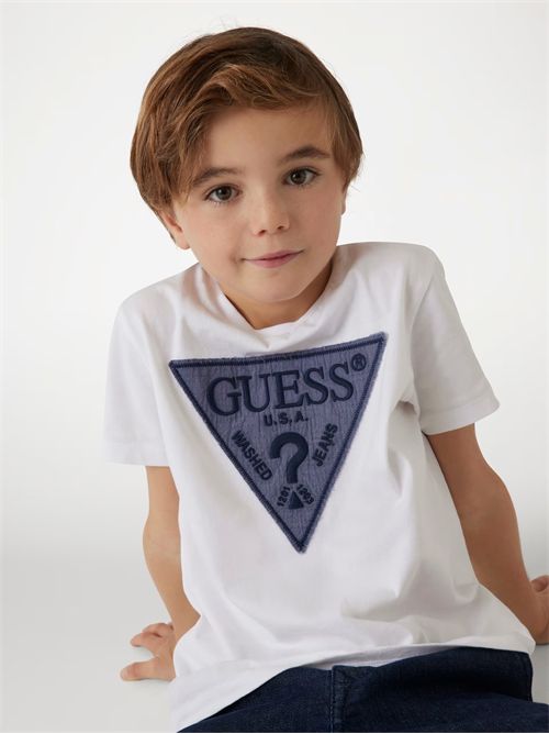 t-shirt boy white GUESS | L5RI14K8HM4/G011